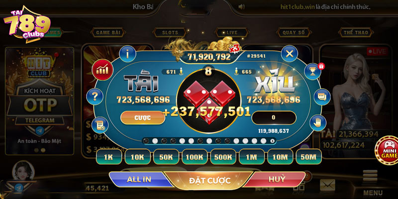 Game tài xỉu nhiều người chơi nhất - 789Club